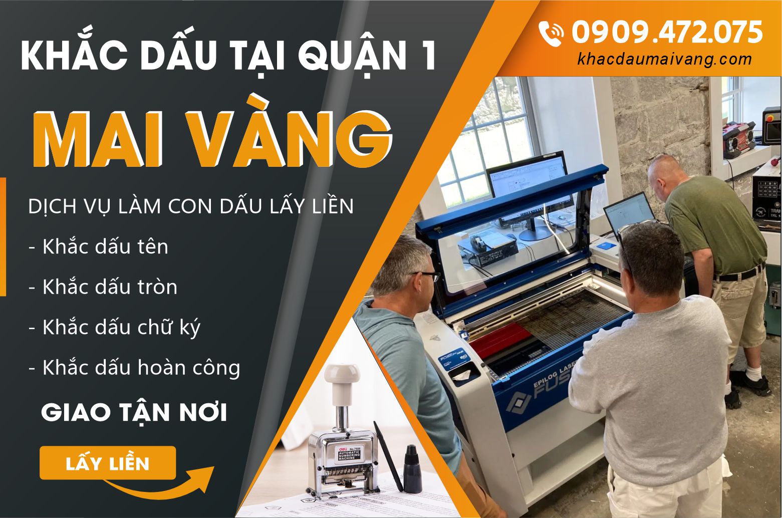 khắc dấu tại quận 1