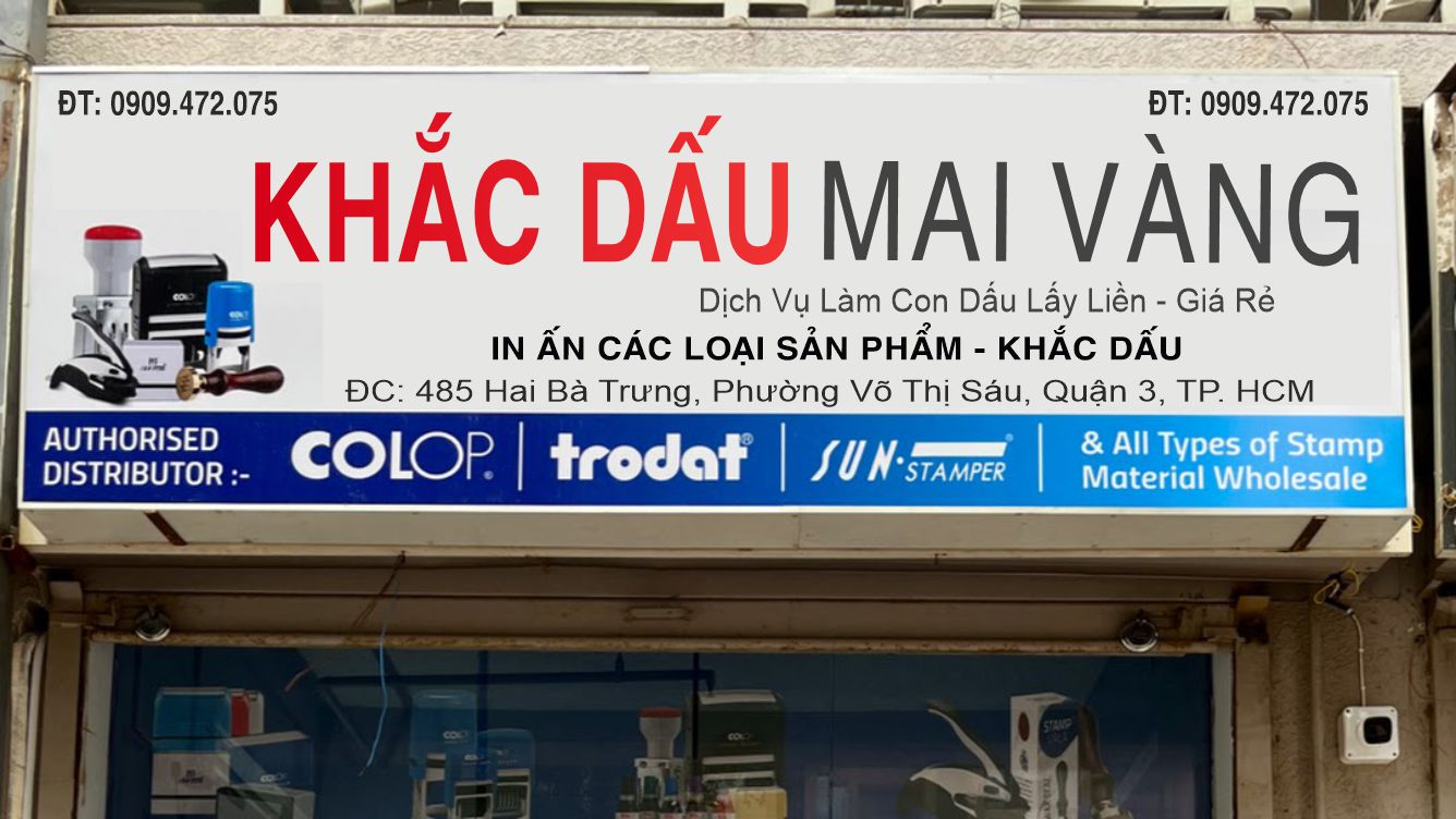 khắc dấu tại quận 3