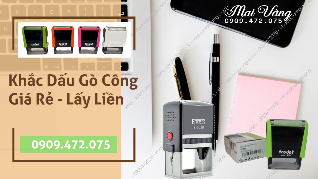 Hệ thống khắc dấu Tại Gò Công Tiền Giang dịch vụ làm dấu uy tín.