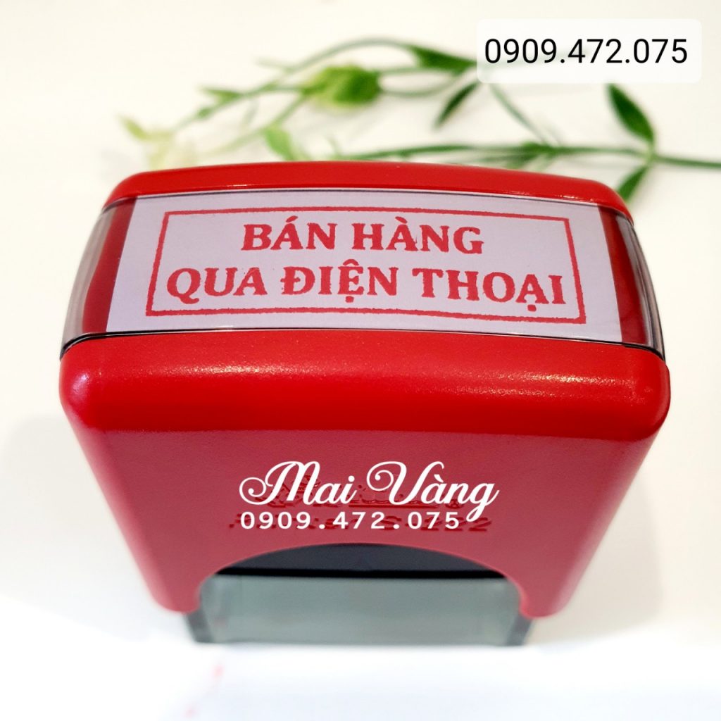 Con dấu bán hàng qua điện thoại - 0909 472 075 Làm Con Dấu Giá Rẻ Giao Hàng Tận Nơi, Luôn Có Nhiều Ưu Đãi Giảm Giá Khách Làm Số Lượng Nhiều - Xuất Hóa Đơn VAT 10%