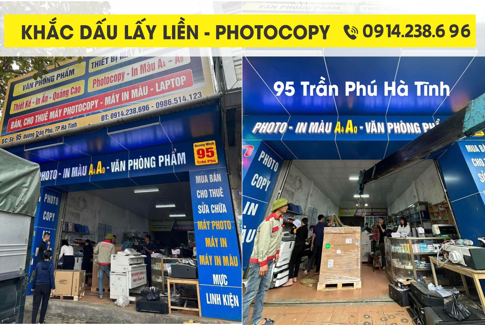 khắc dấu photocopy tại hà tĩnh