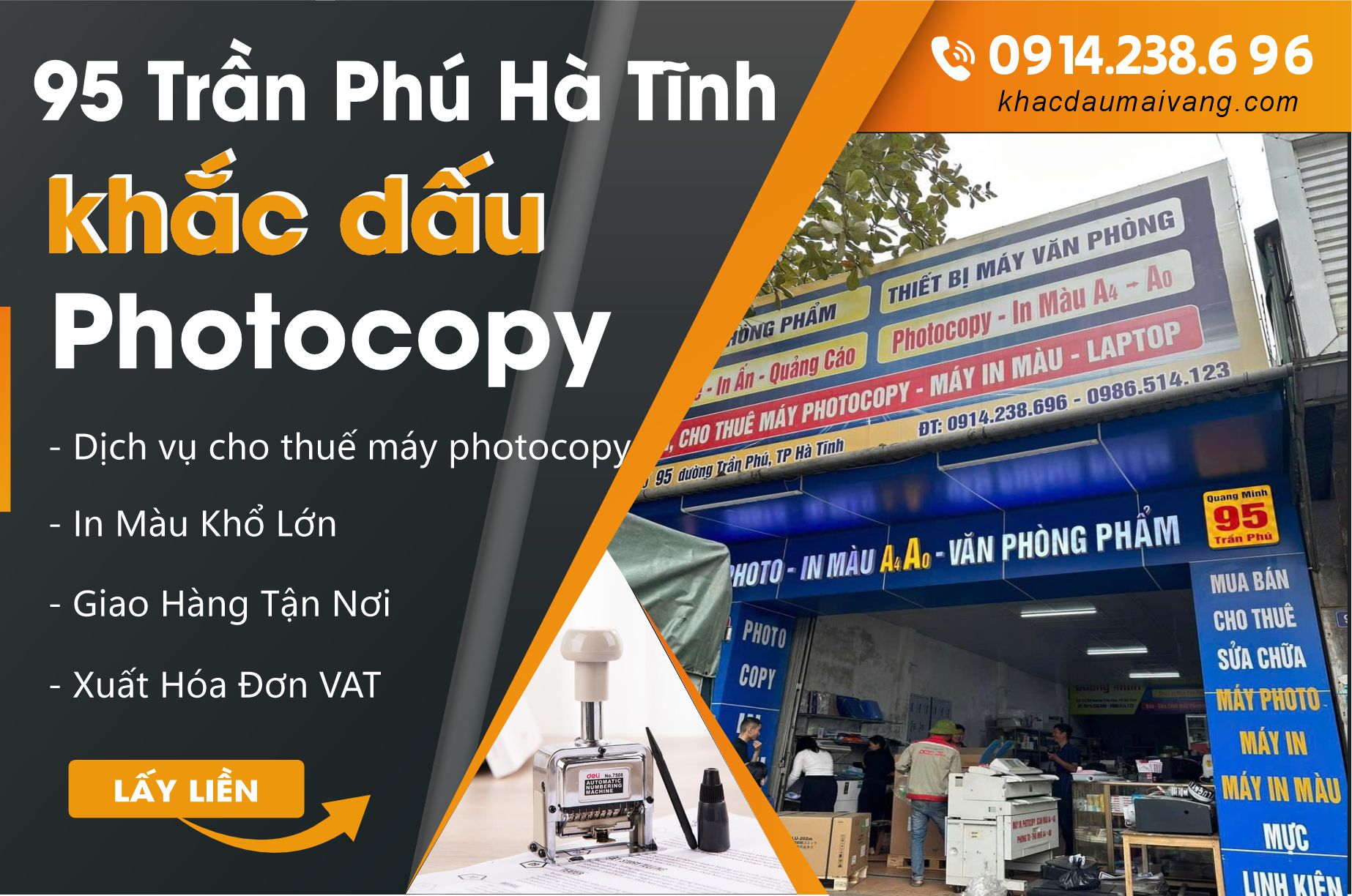 khắc dấu lấy ngay tại hà tĩnh