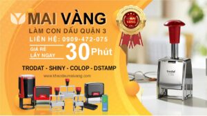 Khắc dấu tại Hai Bà Trưng Quận 3