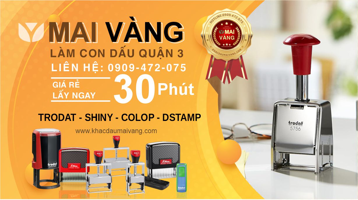 Khắc dấu tại Hai Bà Trưng Quận 3