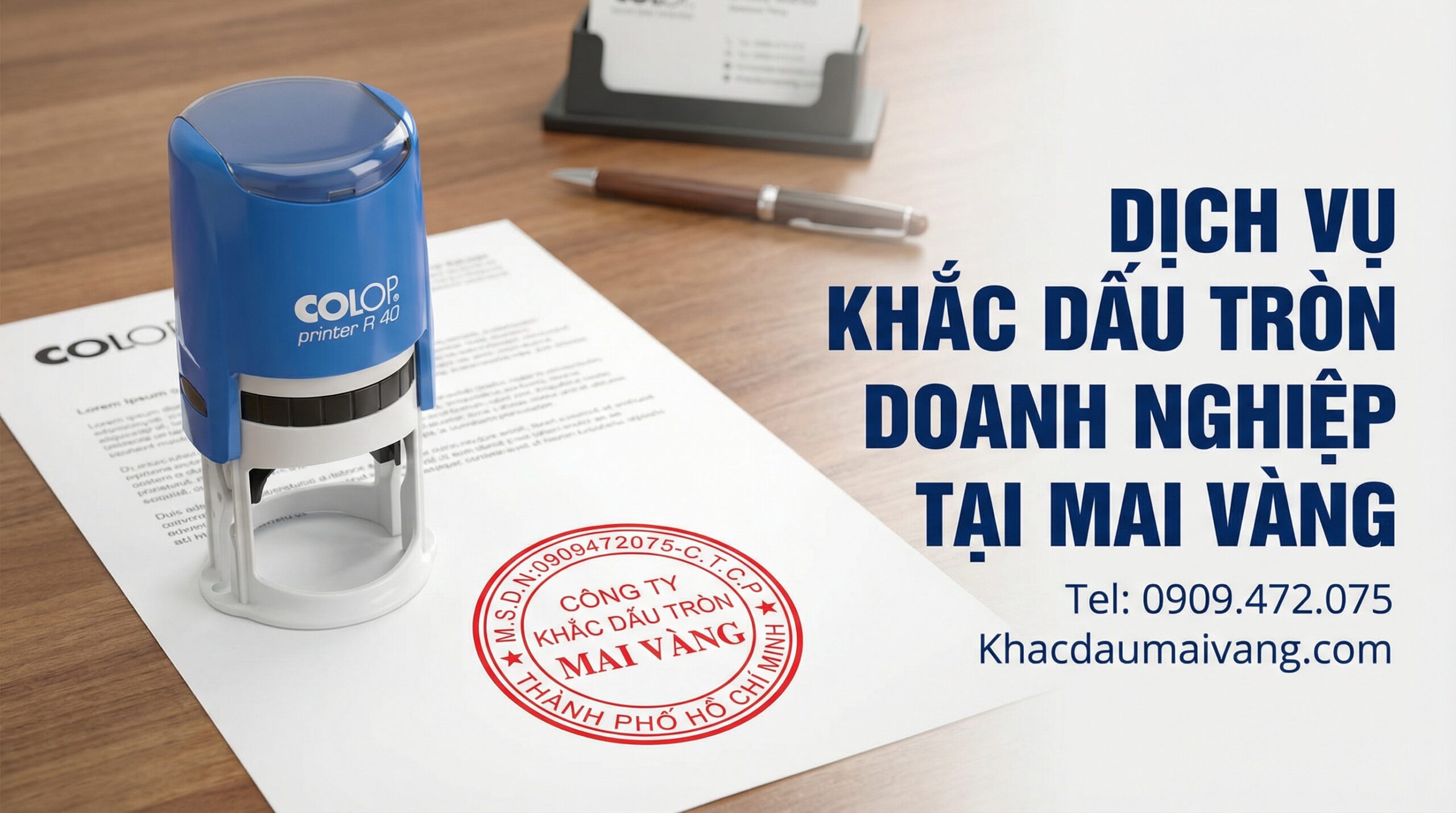 Chuẩn pháp lý: Nội dung con dấu đảm bảo đúng quy định của pháp luật, hình thức sắc nét, rõ ràng.