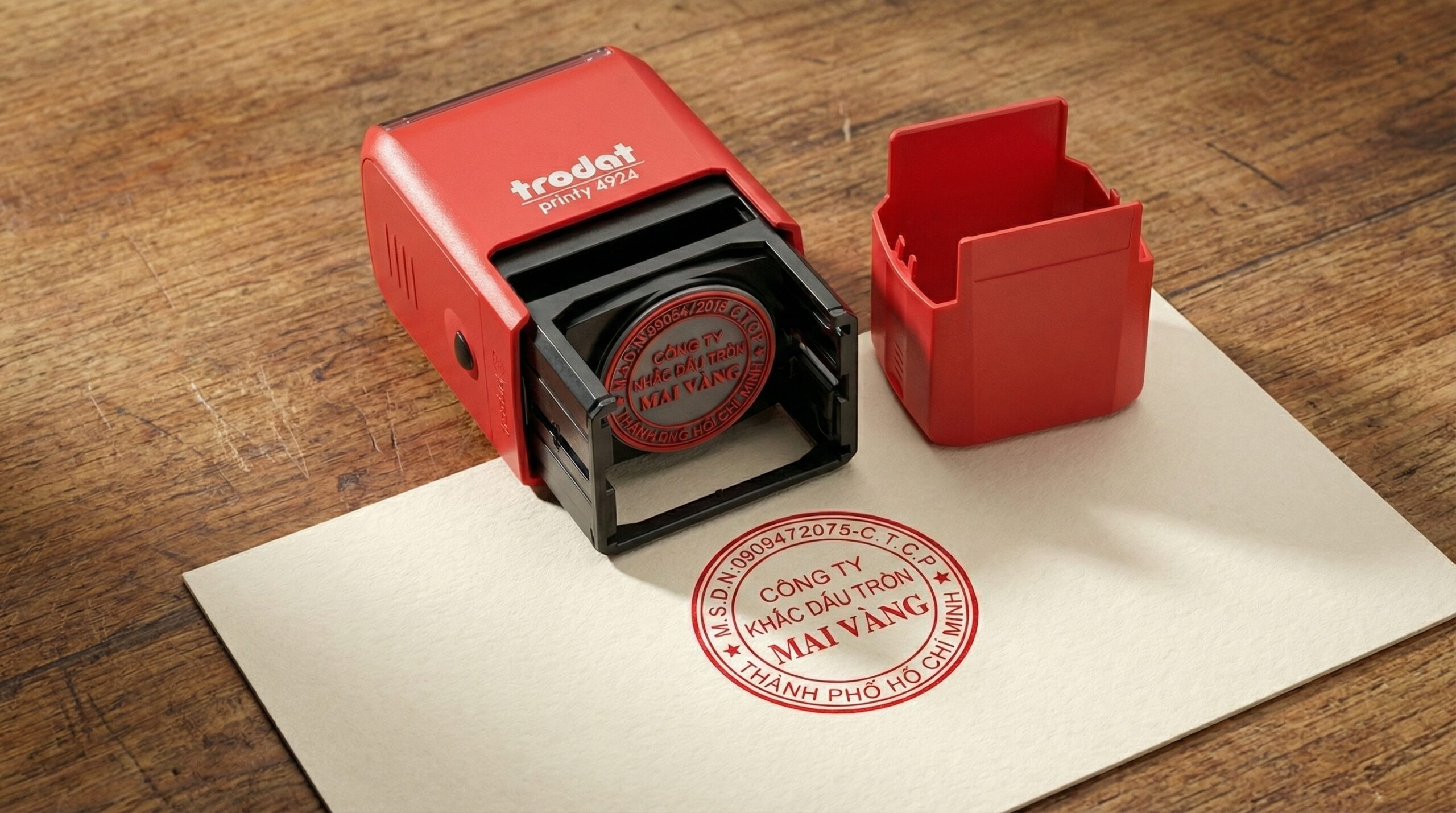 KHẮC DẤU MAI VÀNG: ĐỐI TÁC TIN CẬY CỦA DOANH NGHIỆPChúng tôi hiểu rằng con dấu tròn không chỉ là công cụ đóng văn bản, mà còn là biểu tượng pháp lý và uy tín của một công ty.